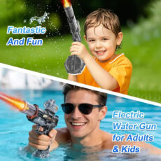 تفنگ آب پاش ناب سل مدل شارژی چراغدار مخزن دار کد ELECTRIC WATER GUN NAAB003 برای رده سنی نوجوان