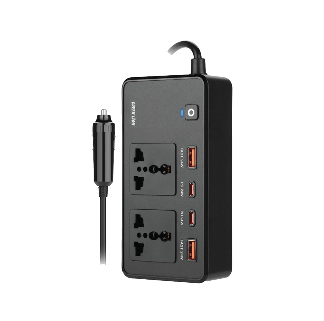 مبدل برق خودرو گرین لاین مدل CG-200 Car Inverter