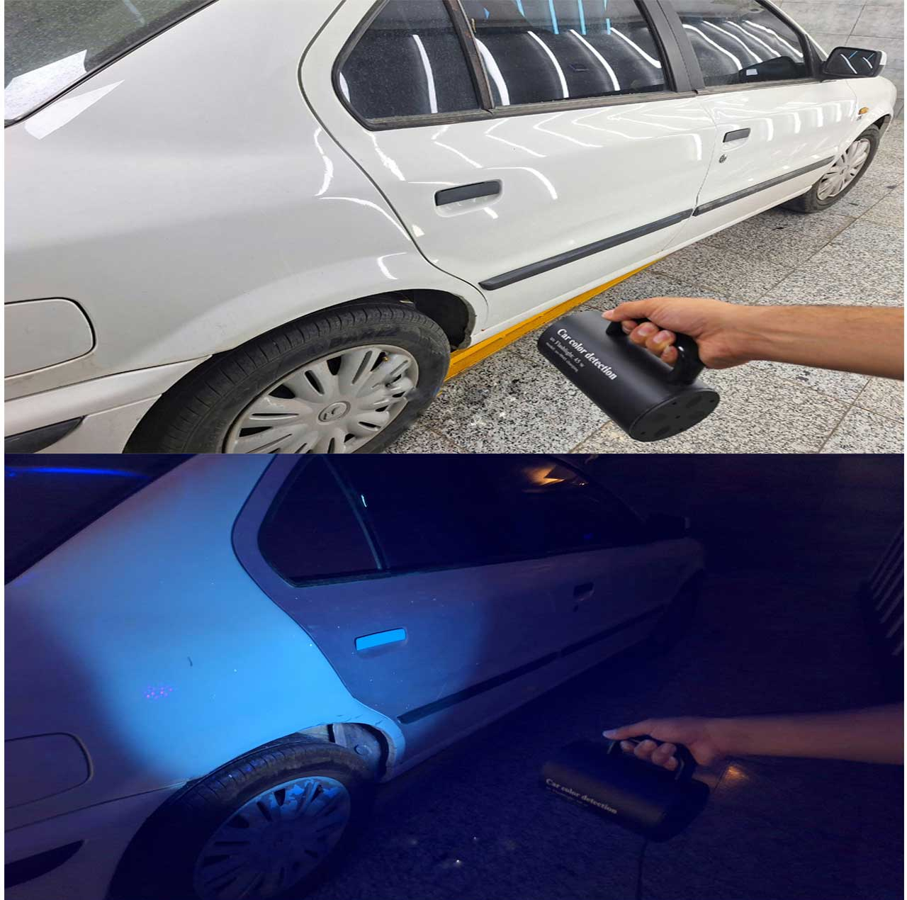 چراغ قوه یووی کارشناسی رنگ خودرو مدل UV-0945 charging