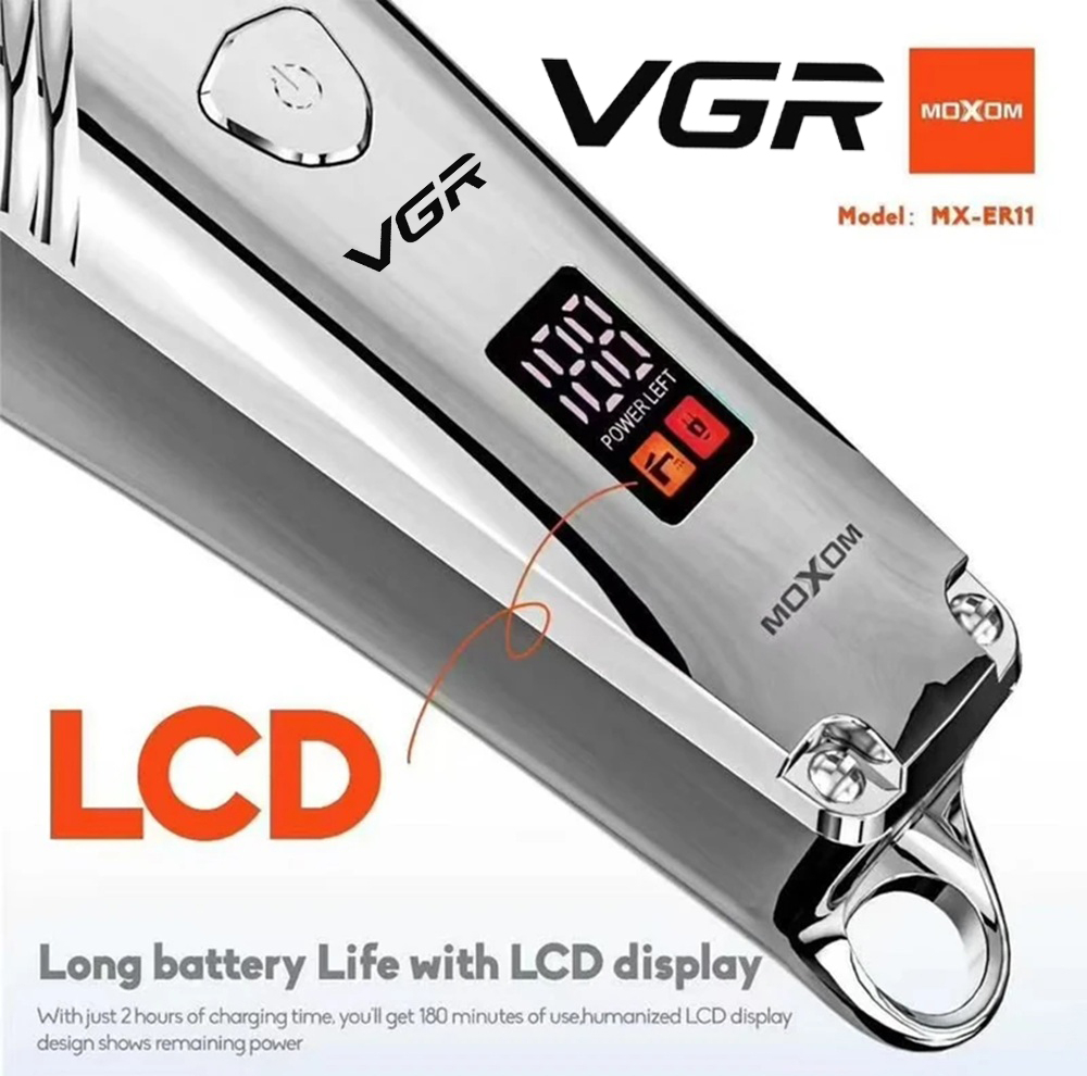 ماشین اصلاح موی سر و صورت شارژی وی جی آر مدل MX-ER11