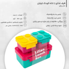 ظرف غذای ۴ تکه کودک مدل پازل