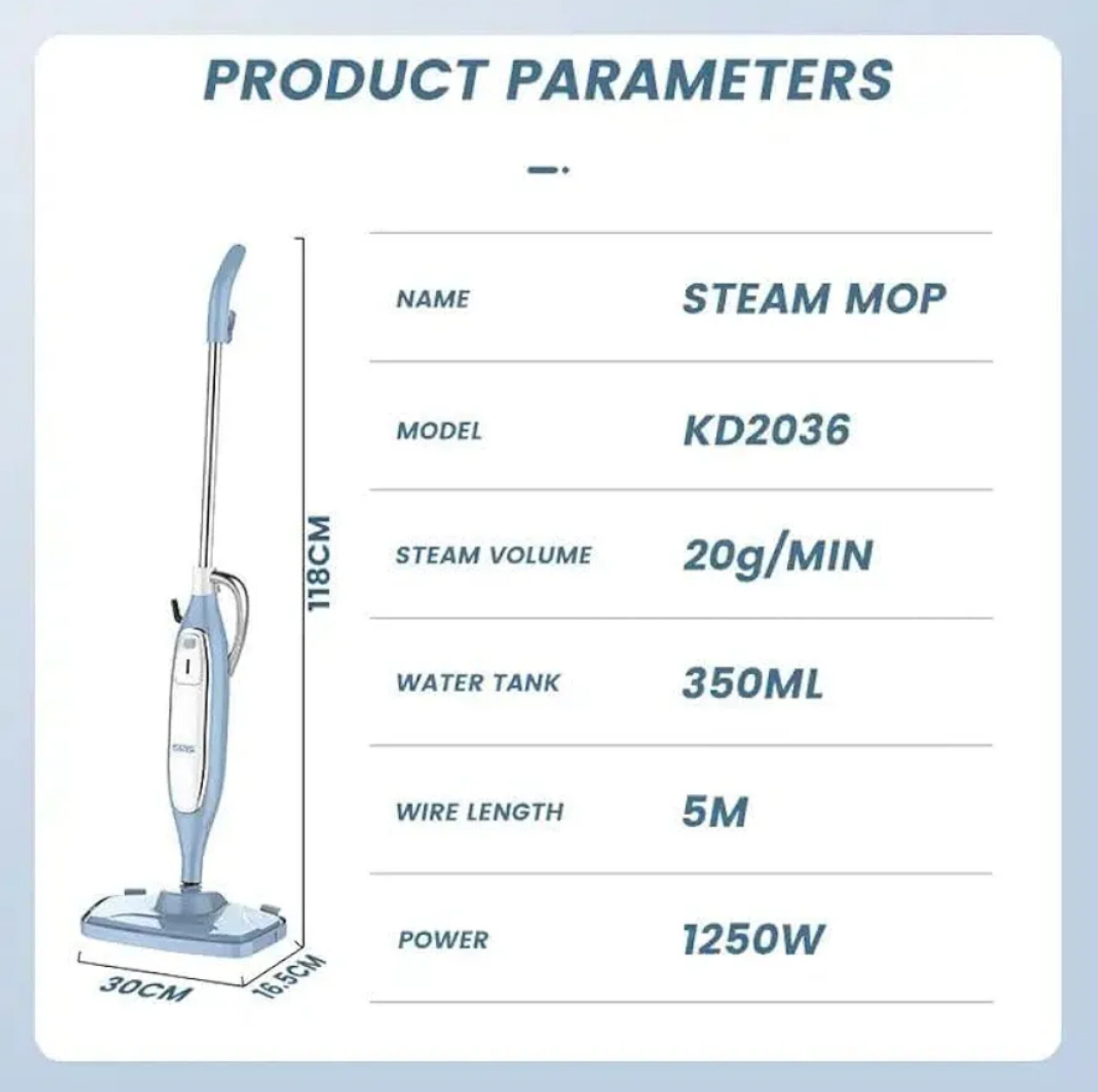 بخار شو  0.35 لیتری دی اس پی مدل KD2036