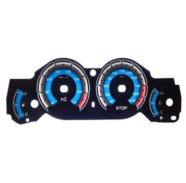 برچسب صفحه کیلومتر خودرو چیکال مدل P-2046-BLU مناسب برای پژو 206