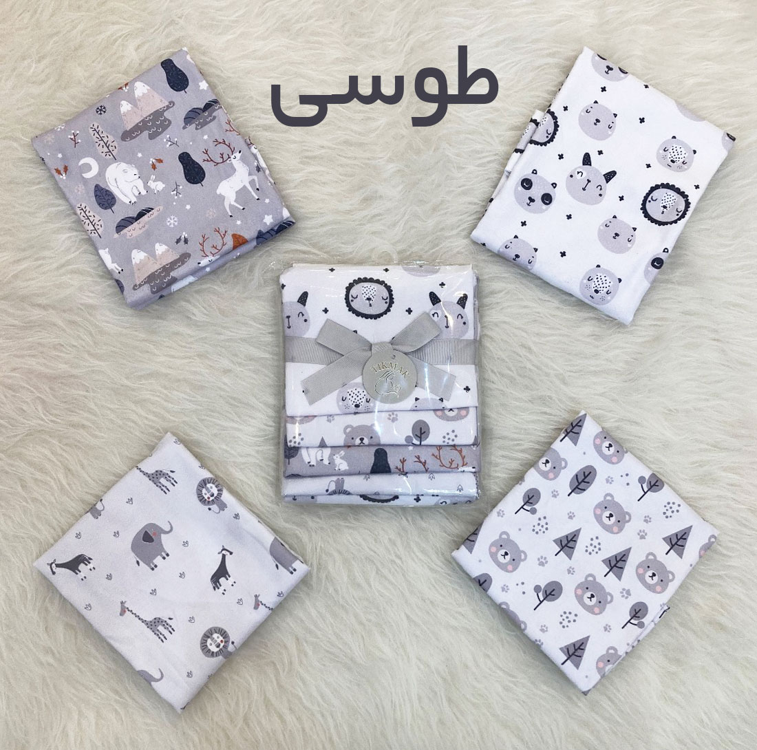خشک‌کن نوزاد تیک مک مدل  gr سایز 65 *72 سانتی‌متر مجموعه 4 عددی