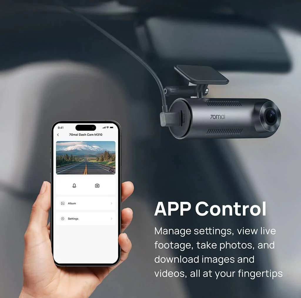 دوربین ثبت قایع خودرو سونتی میریِ مدل 70mai Dash Cam M310