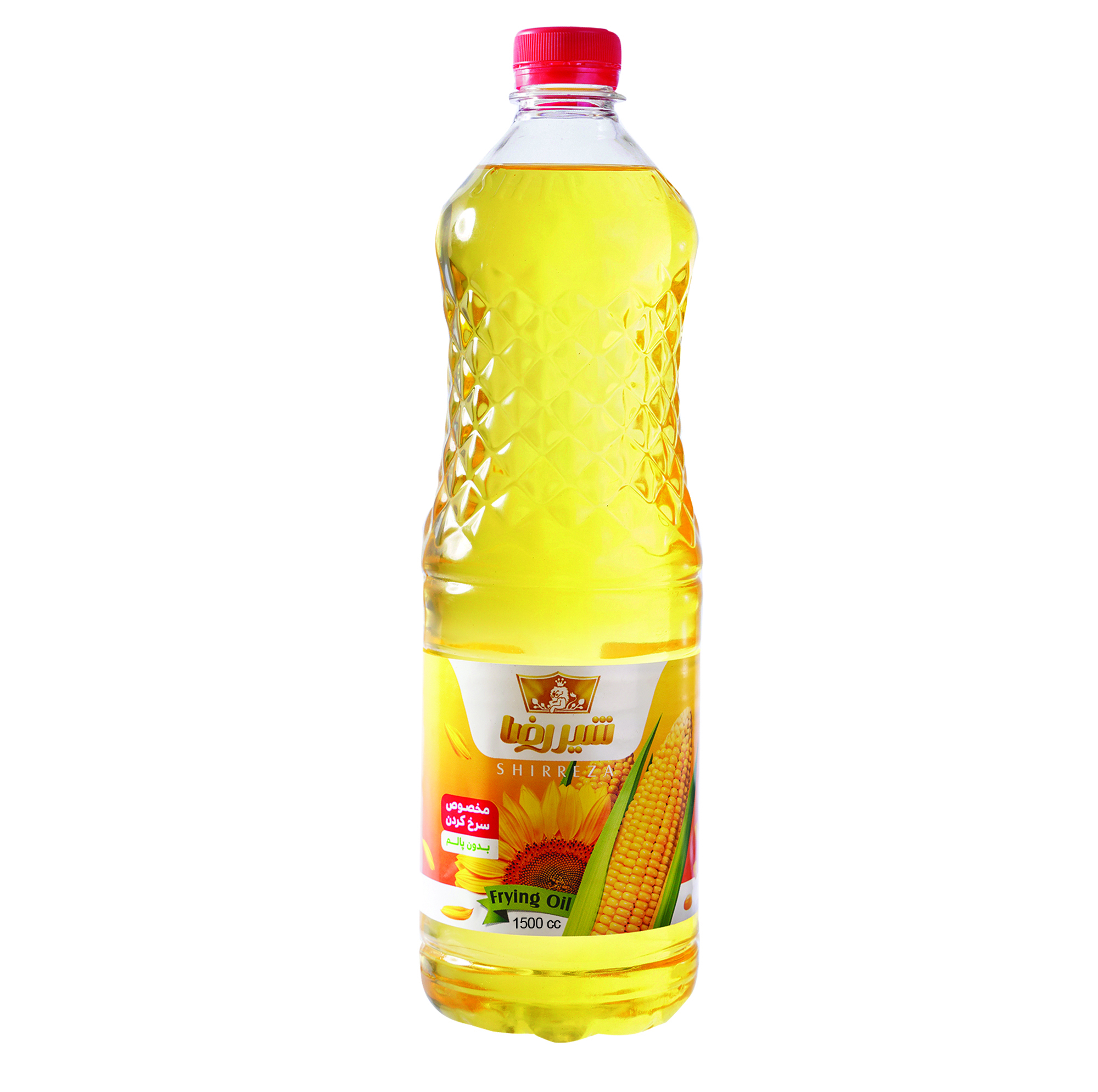 روغن سرخ کردنی ذرت و آفتابگردان و کانولا شیررضا - 1500 میلی لیتر
