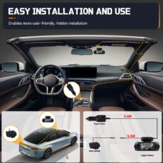 دوربین ثبت وقایع خودرو اتوویژن مدل چهار لنز کد Autovision W9 به همراه دوربین عقب