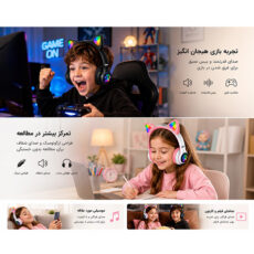 هدست بی سیم بوکو مدل گربه ای کد BE05