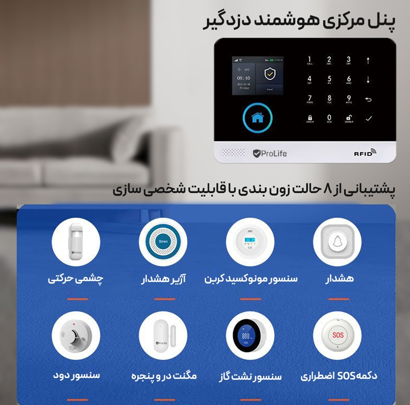 دزدگیر اماکن پرولایف مدل الفا