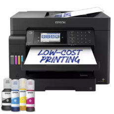 پرینتر جوهر افشان چندکاره رنگی اپسون مدل EcoTank L15150 با اتصال باسیم و بی‌سیم سایز چاپ A3+ با قابلیت چاپ دو رو