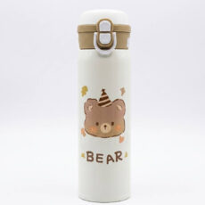 قمقمه کودک مدل دوحالته نی دار طرح خرس BEAR فانتزی گنجایش 0.5 لیتر