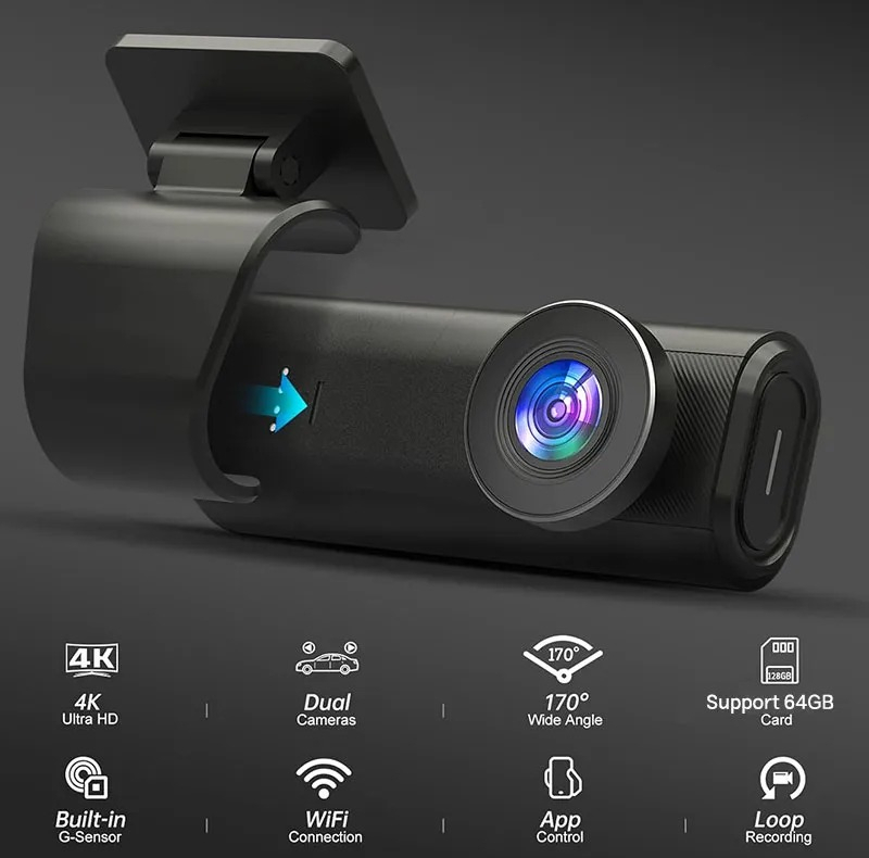 دوربین ثبت وقایع خودرو اتوویژن مدل Autovision 507 به همراه دوربین عقب