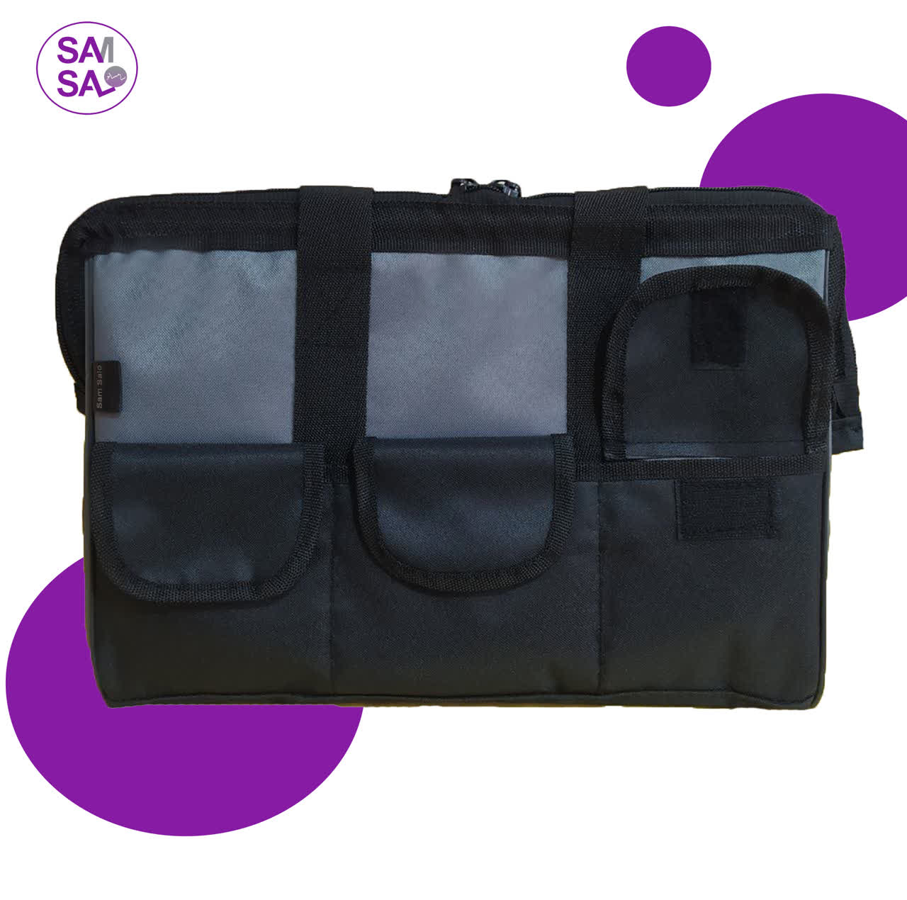 کیف نظم دهنده صندوق عقب خودرو سام سالو مدل 2dja6j به همراه کیف ابزار