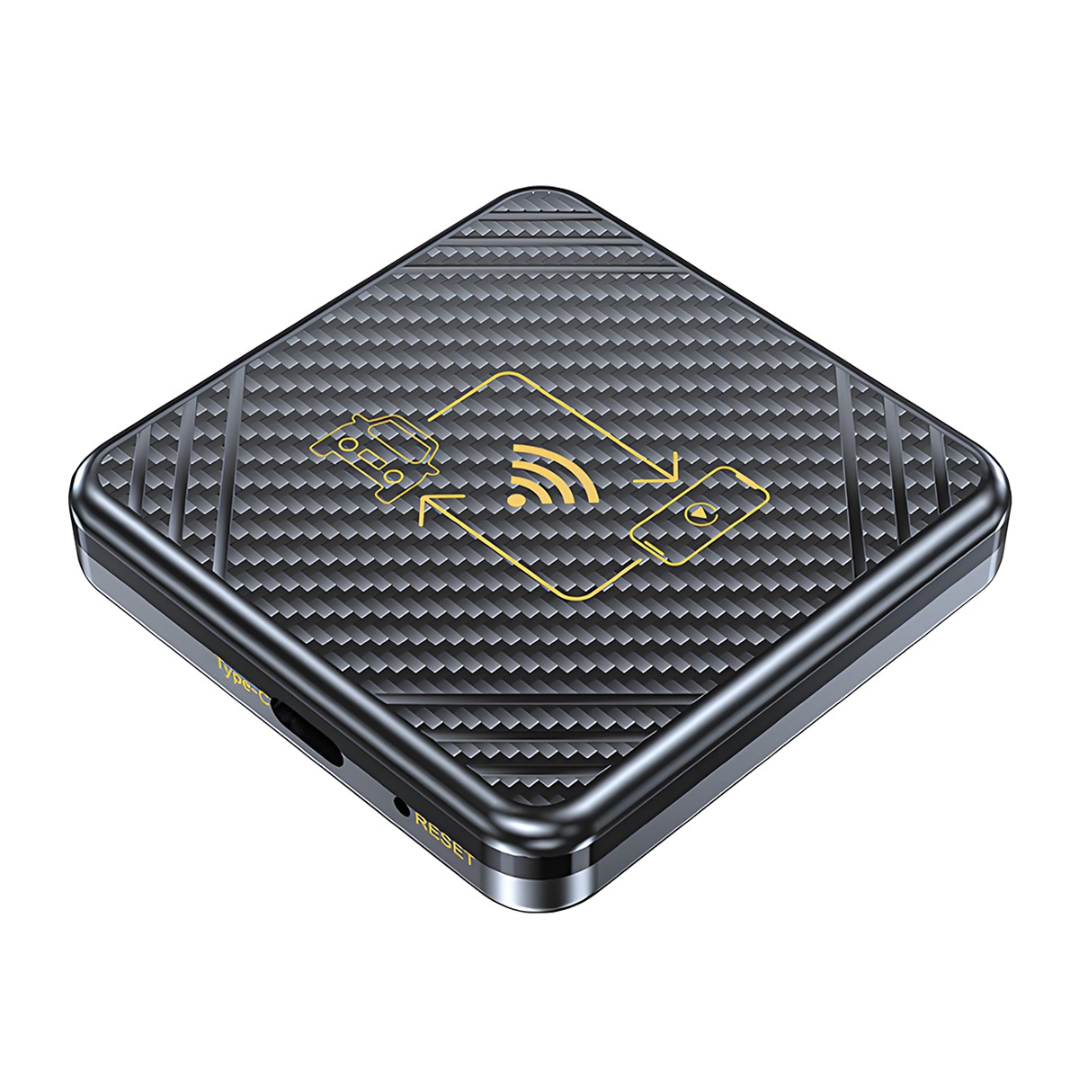 کارپلی و اندروید اتو مدل Wireless CarPlay/Android Auto Q1 به همراه کابل Type-C به USB و کابل Type-C به Type-C