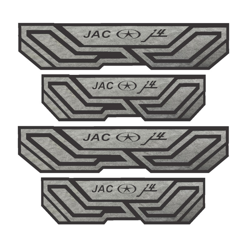 برچسب بدنه پارکابی خودرو شیپرس طرح چرم کد SP021 مناسب برای JAC J4 بسته 4 عددی