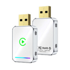 کارپلی و اندروید اتو مدل Wireless CarPlay/Android Auto Q1JS به همراه مبدل USB به USB-C
