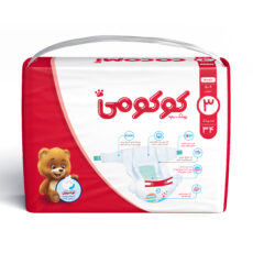 پوشک کودک کوکومی مدل اکو با لوسیون سایز 3 بسته 34 عددی