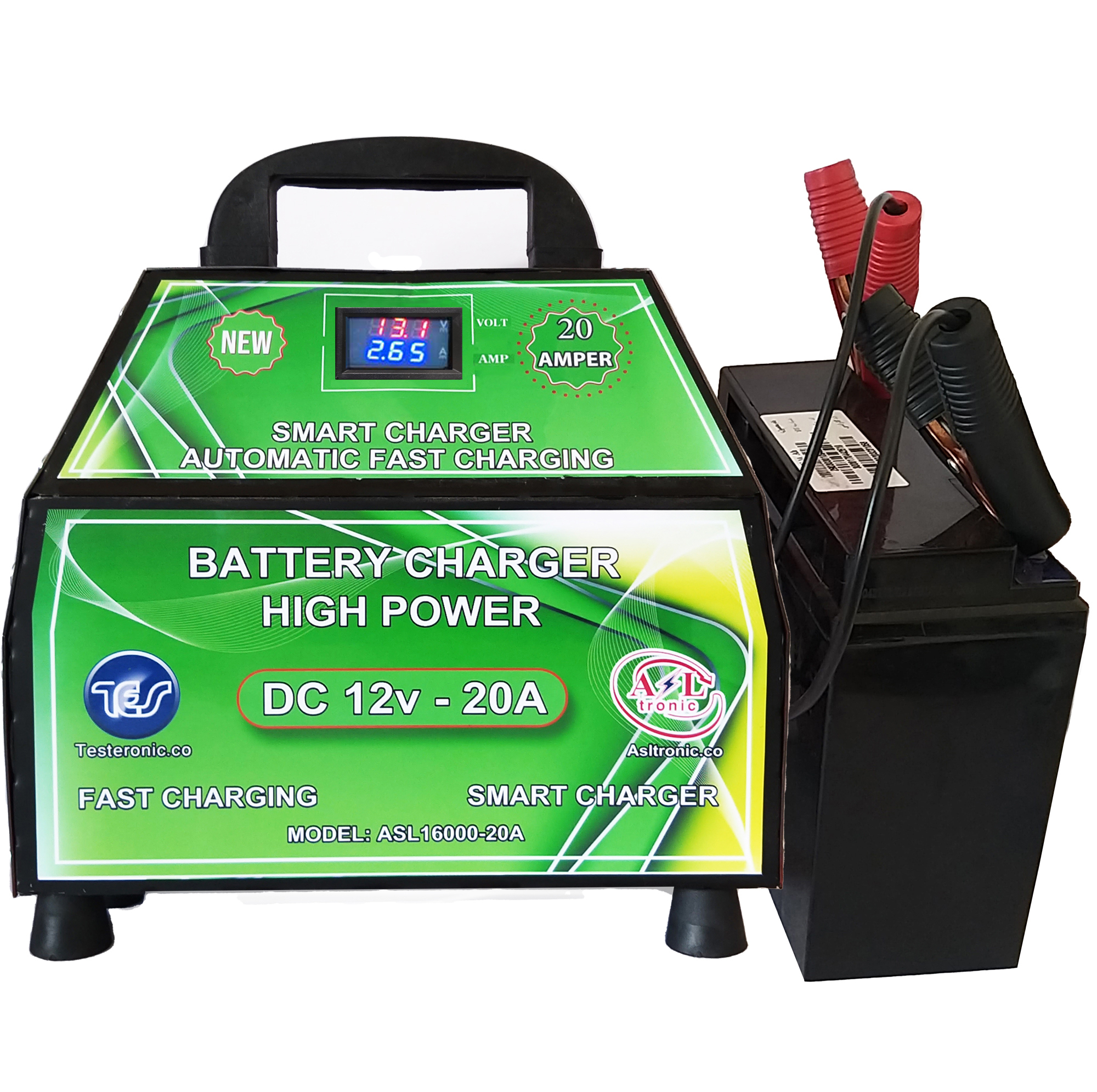 شارژر باتری خودرو مدل Asl16000pro12v,20A