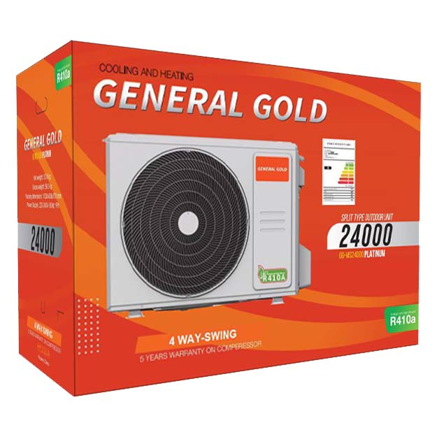 کولر گازی 24 هزار جنرال گلد مدل GG-MS24000PLATINUM
