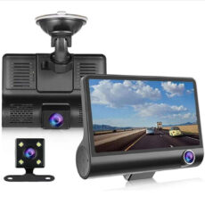 دوربین ثبت وقایع خودرو ویدئو کار مدل Dvr طرح سه لنز