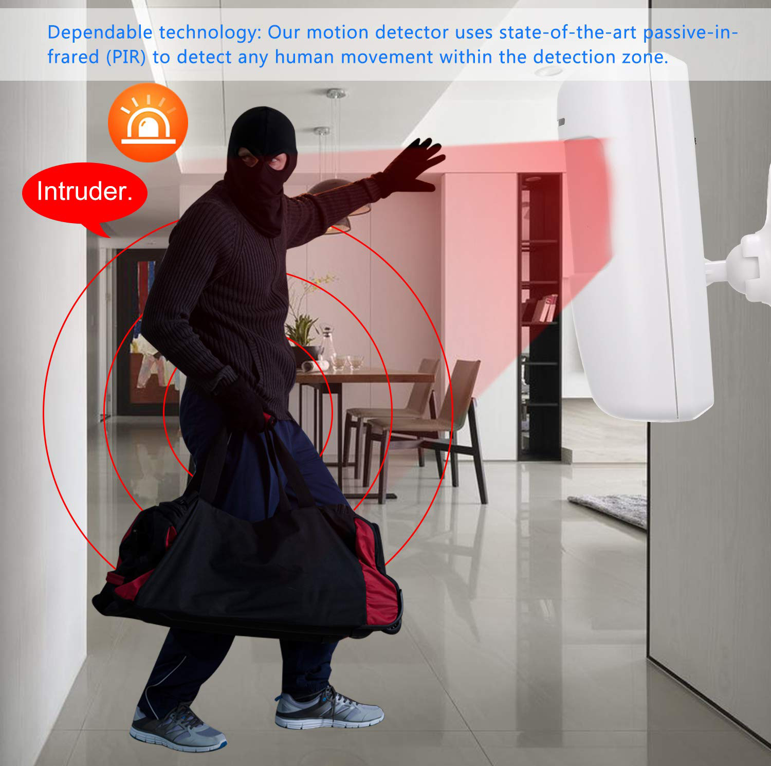سنسور حرکتی دزدگیر اسمارت مدل Blue 433MHz