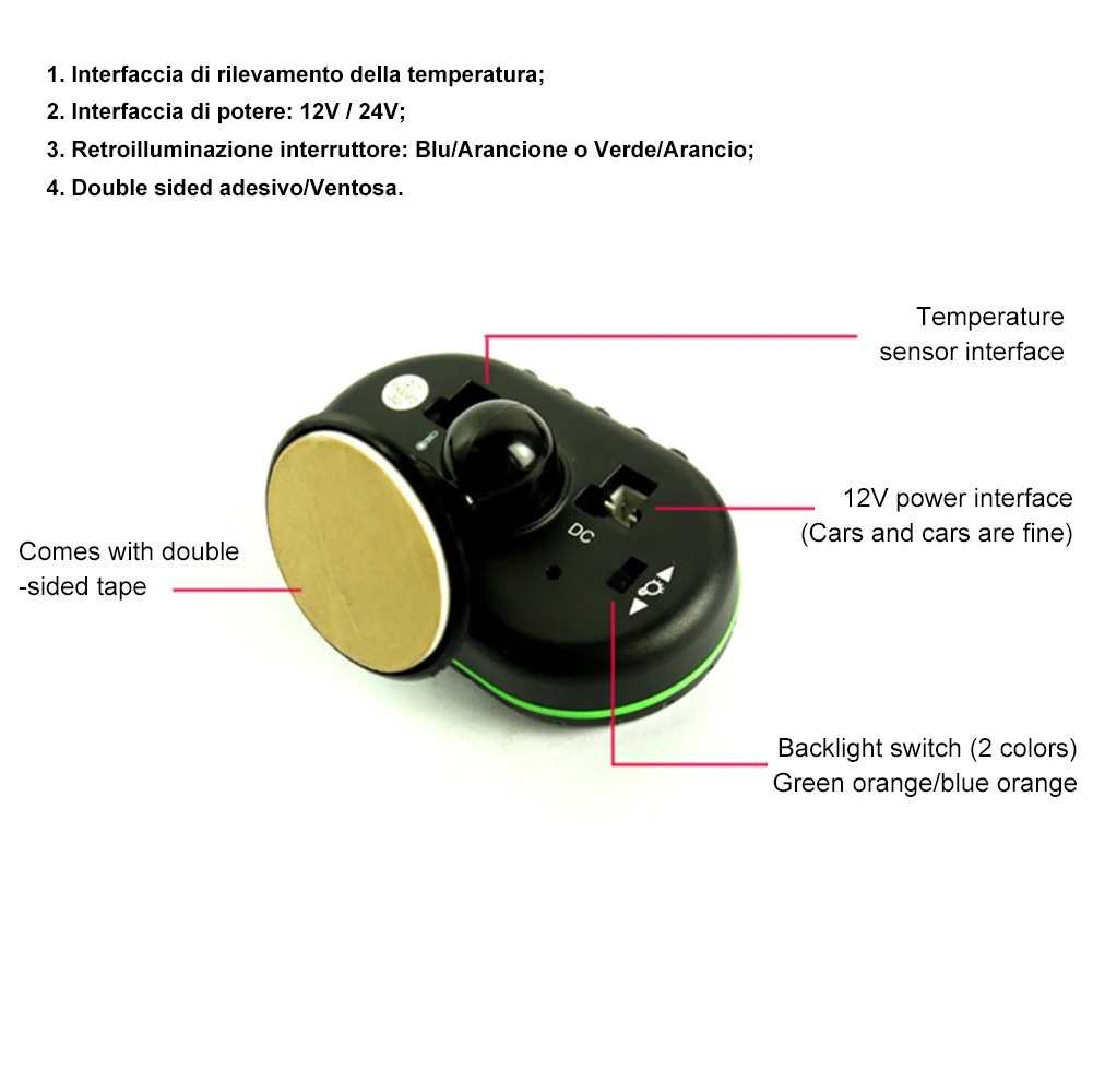 ساعت دیجیتال خودرو وی اس تی مدل 7009V