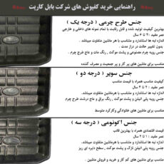 کفپوش سه‌بعدی خودرو بابل کارپت مدل سوپر مناسب برای تیبا 2