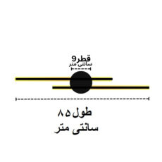دیوار کوب مدل شمشیری دوبل کد 6060