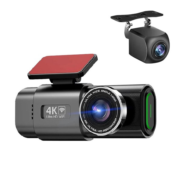 دوربین فیلمبرداری ثبت وقایع خودرو مدل 4K Ultra HD WiFi به همراه دوربین عقب