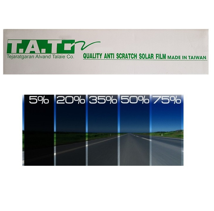 برچسب دودی شیشه خودرو تات مدل 2SRC-2BK35 رول 2 متری