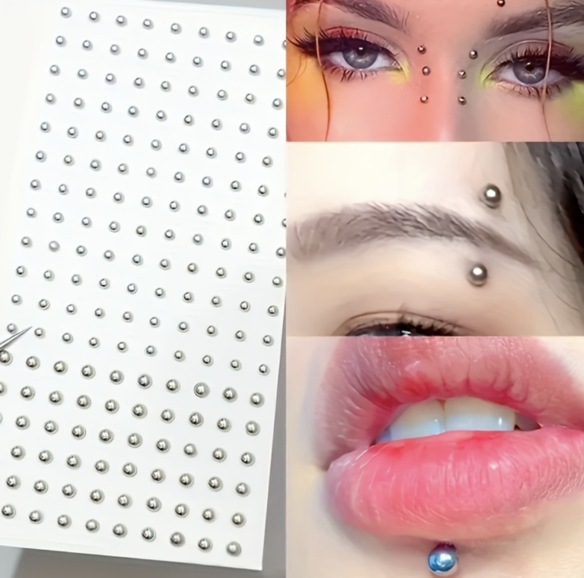 نگین صورت مدل پیرسینگ بسته 158 عددی