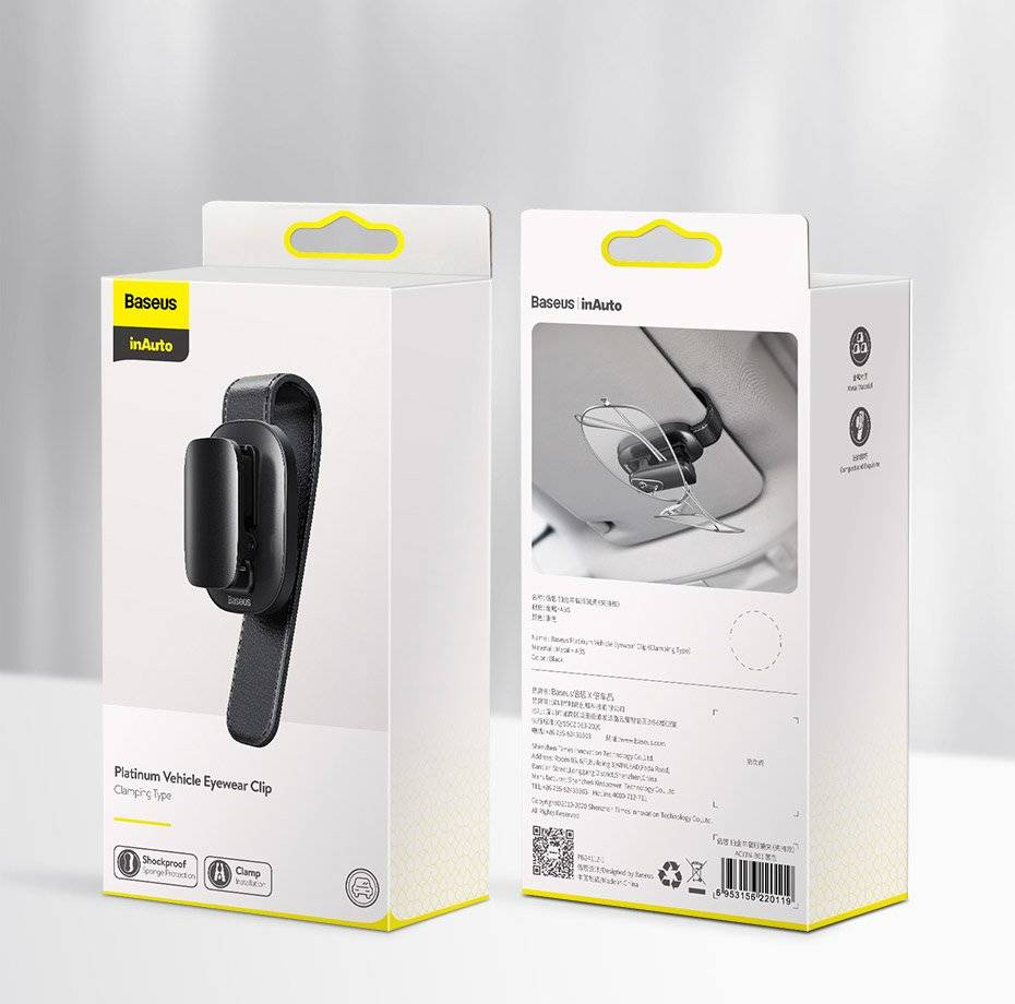 نگهدارنده عینک خودرو باسئوس مدل Vehicle Eyewear Clip