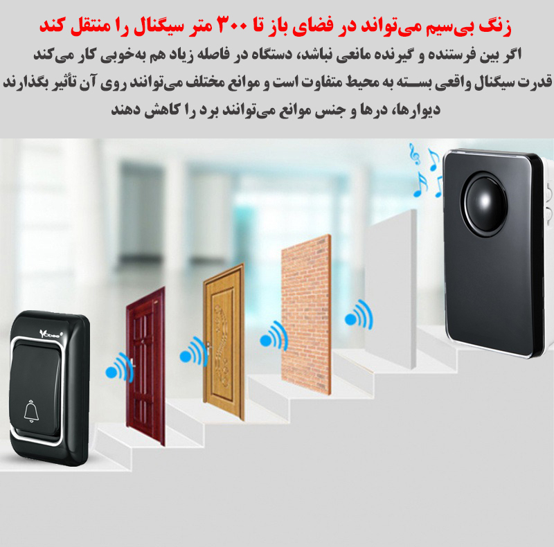 زنگ بی سیم ووبی مدل V04-DC