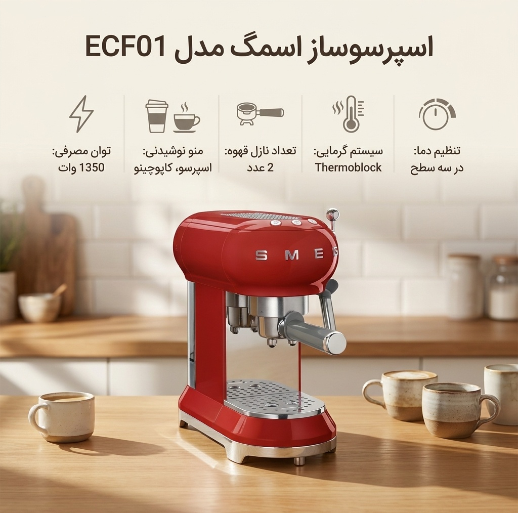 اسپرسوساز اسمگ مدل ECF01