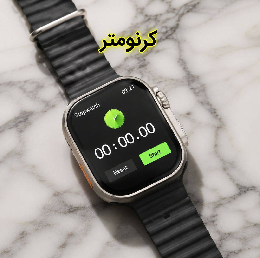 ساعت هوشمند 49 میلی متری کا ۱۲ مدل پلاس با بند سیلیکونی به همراه هدفون بلوتوثی