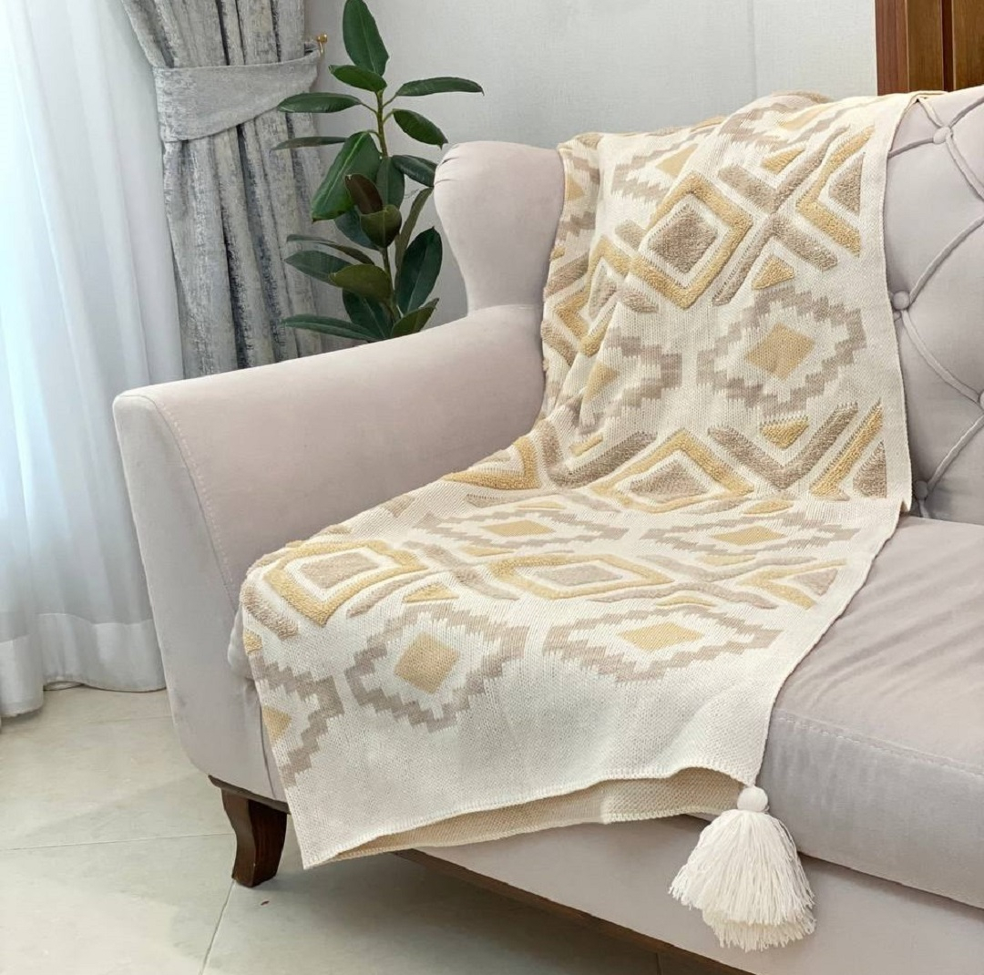 شال مبل و تخت کوکو جم مدل پانچ سایز 170x140 سانتیمتر