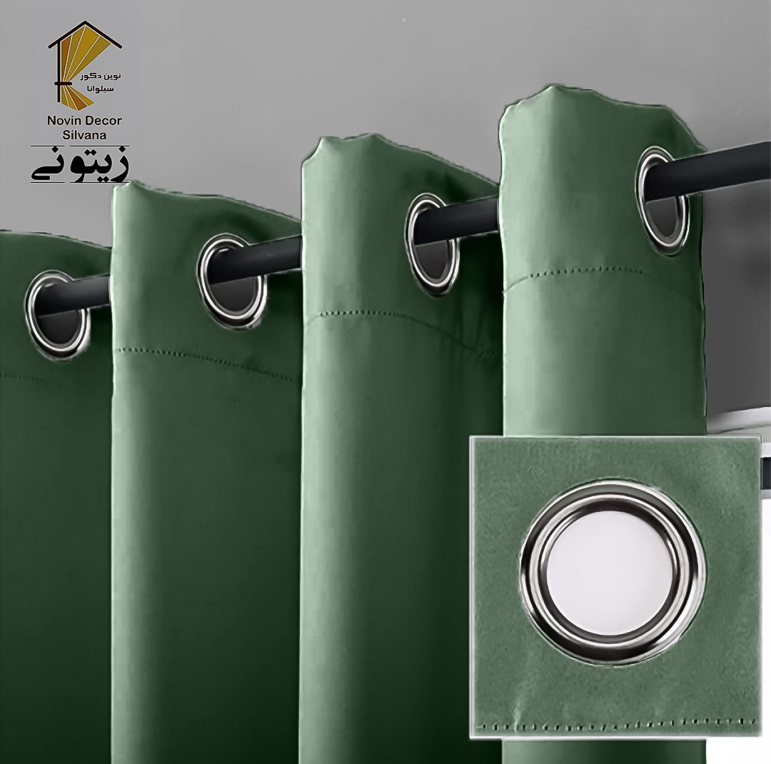 پرده نوین دکور سیلوانا مدل کتان NY31 سایز 280x140 سانتی‌متر
