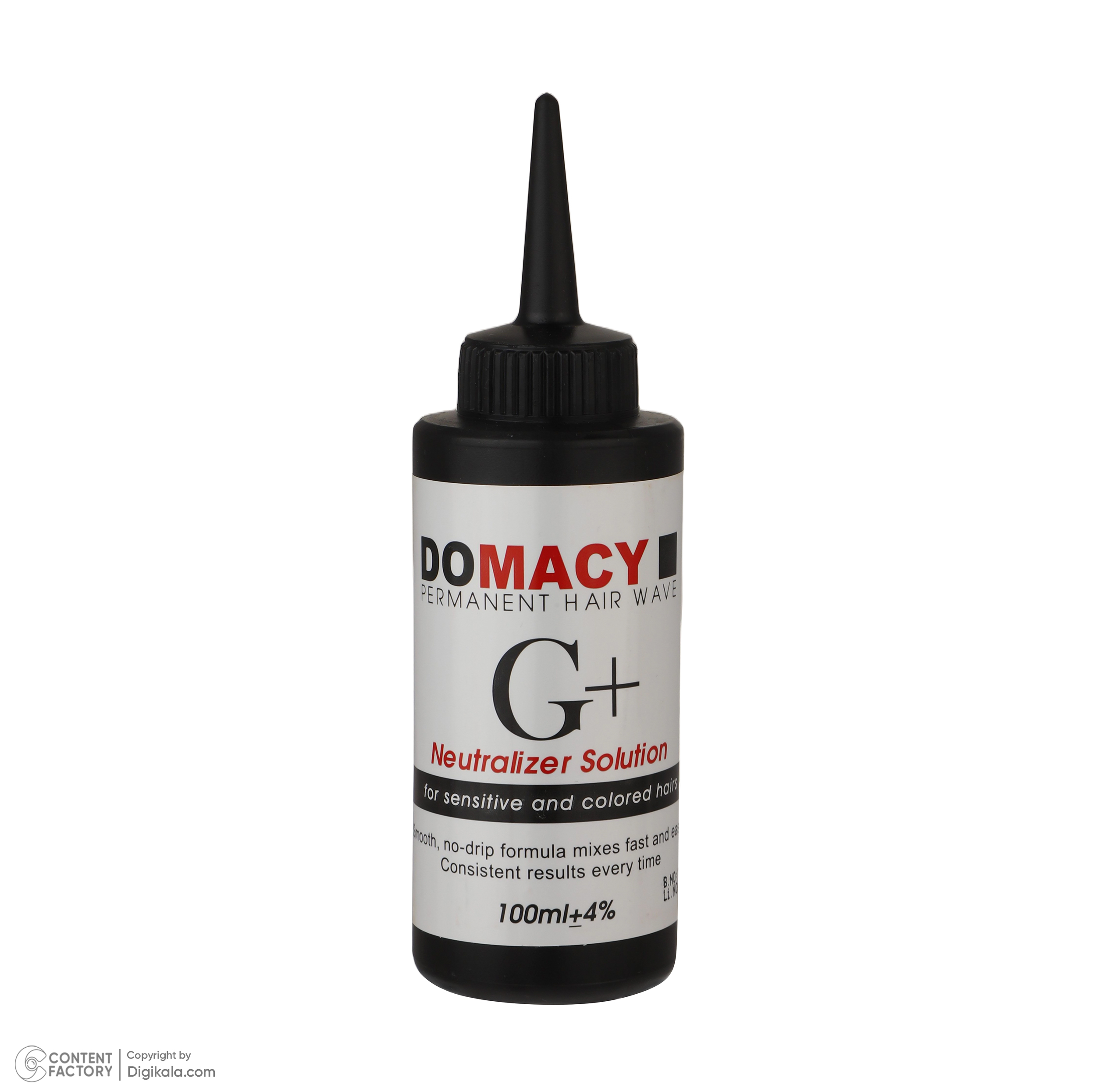 محلول فرکننده مو دوماسی مدل G-01 مناسب موهای رنگ شده حجم 100 میلی لیتر بسته دو عددی