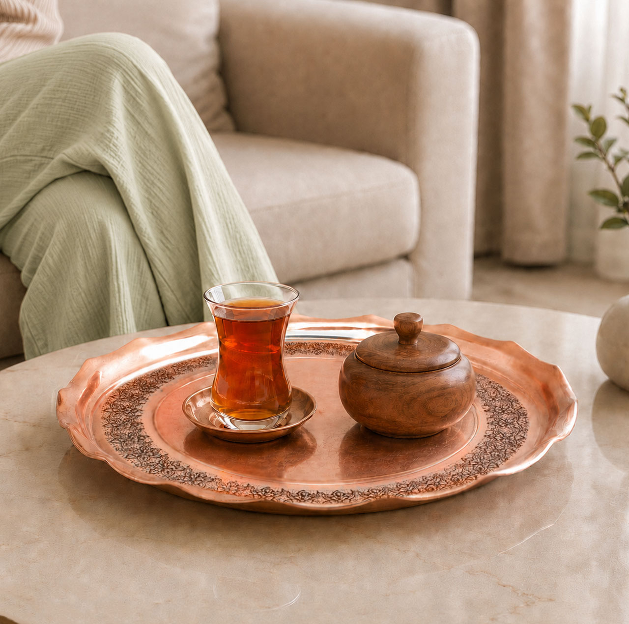سینی مسی دیبا زنجان مدل 1038