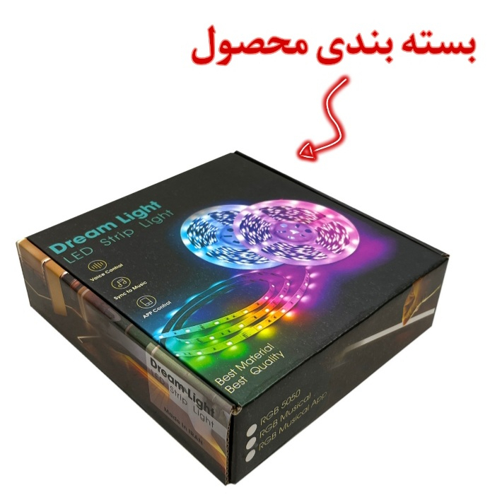 ریسه ال ای دی دریم لایت مدل RGB 5050 طول 5 متر