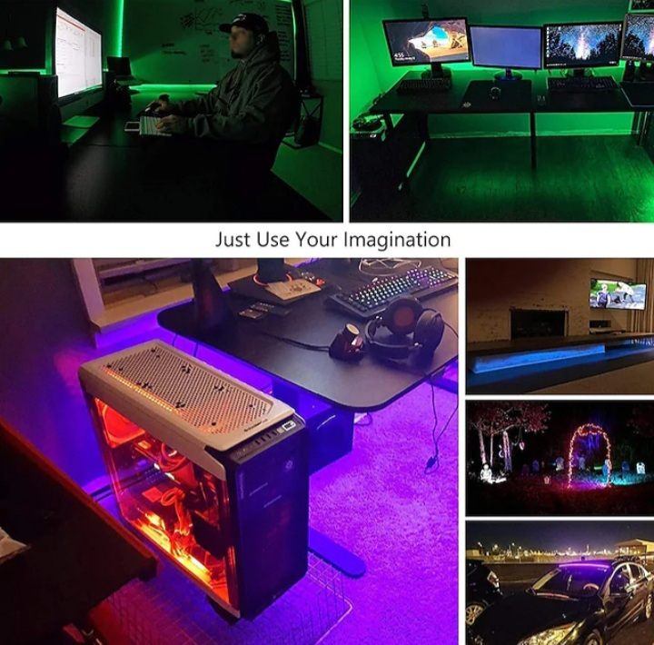 ریسه ال ای دی دریم لایت مدل RGB 5050 طول 5 متر