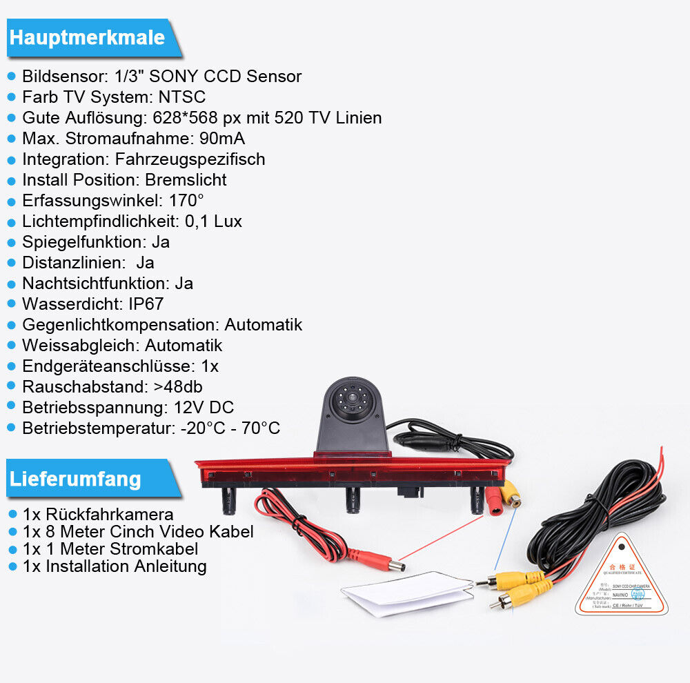 دوربین دنده عقب خودرو مدل B084Z57YVG