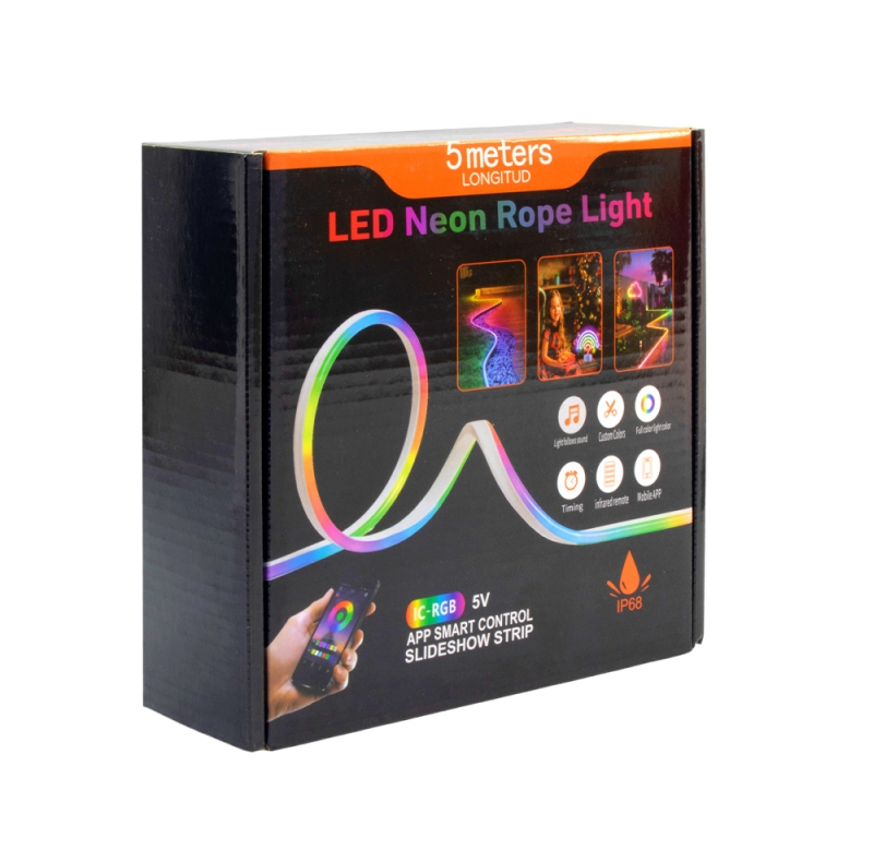 ریسه نئون فلکسی مدل IC-RGB طول 5 متر