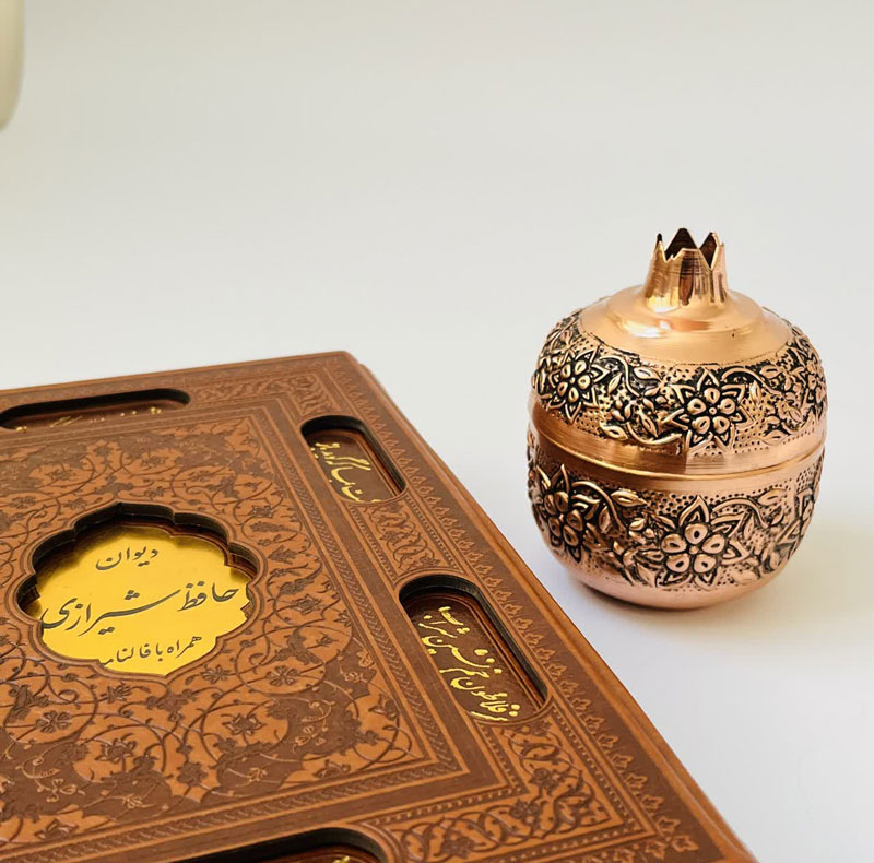 قندان مسی مدل انار کد ZH416