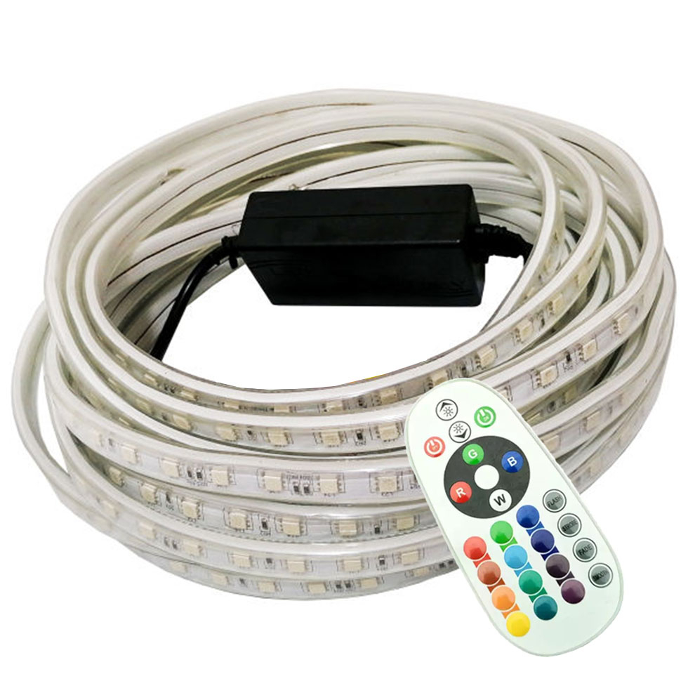 ریسه ال ای دی مدل  شلنگی RGB طول 10 متر به همراه ریموت