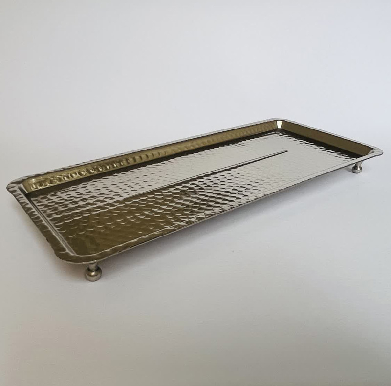 رولت خوری مسی مدل مستطیلی پایه دار کد ZH424.2
