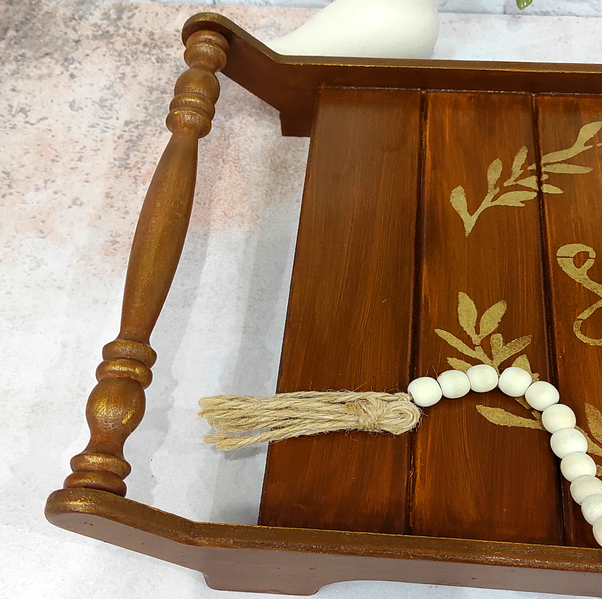 سینی چوبی مدل هوم کد d53