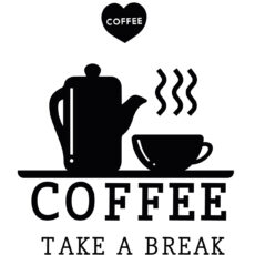 استیکر چوبی ژیوار طرح COFFEE