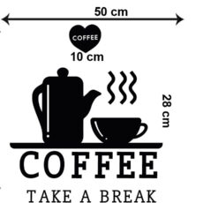 استیکر چوبی ژیوار طرح COFFEE