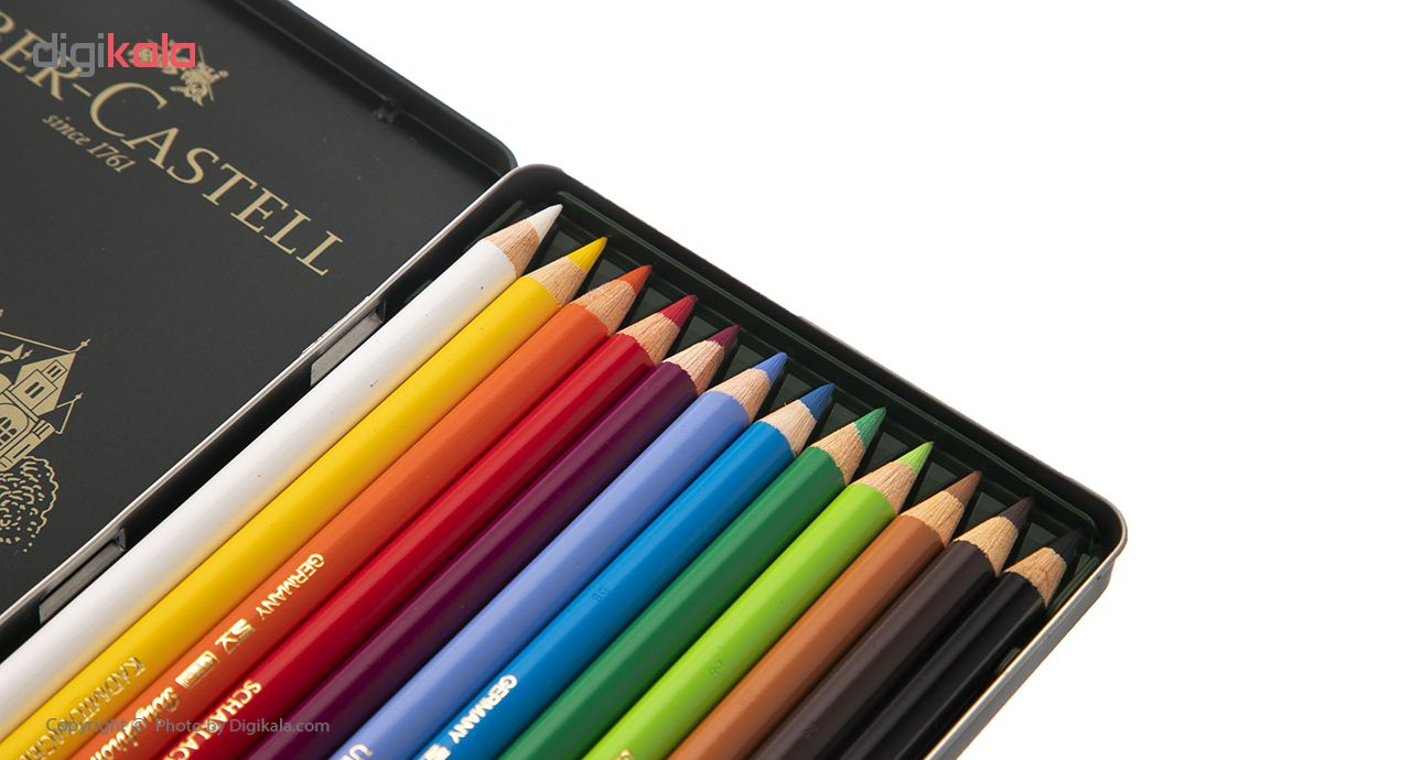 مداد رنگی 12 رنگ فابر-کاستل مدل Polychromos